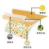 2 Roll Reusable Beeswax Wrap 13'' x 39'' for Kitchen StorageEco-Friendly Sustainable Food Storage Wraps for Sandwich, Cheese, Fruit, Bread, Snacks (strawberry) view 2
