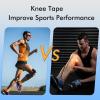 10Pcs Precut Kinesiology Tape for Knees - Waterproof Knee Tape for Knee Pain Relief, Knee Support & Stability, Original Cotton Athletic Knee Tape, Latex-Free Blue view 4