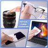 200 Pcs Cleaning Wipes for Glasses,Pre-Moistened Lens Cleaning Wipes, Computer & Laptops Screens, Smart Phones, Optical Lens, Goggles, and Watch Screen l Quick-Dry and Scratch-Free view 4