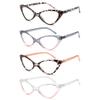 EYEURL Reading Glasses for Women Cat Eye-4 Pack Fashion Blue Light Blocking Readers Anti-Glare/UV Rays Eyeglasses with Spring Hinges 1.50 view 2