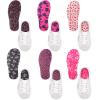 Velmitten 6 Pairs No Show Socks Sockless Shoe Liner Washable Barefoot Shoe Insoles No Slipping Inserts for Women Man(Vintage Style) view 1
