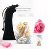 Owl Funeral urns for Human Ashes Adult Male - Cremation Small urn for Ashes Female - Memorial Funeral Gifts for Decorative - Combo Large 10inch 200lbs & Keepsake 3inch view 1