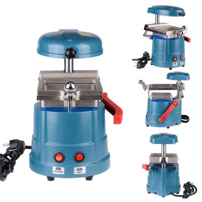 110V 800W Vacuum Forming Molding Laminating Machine, Vacuform Thermforming Lab Equipment Heat Molder for Laboratory Orthodontics (Blue)