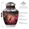 SABURIAL Cardinal Bird Urn - Keepsake Burial Urns for Human Ashes Adult Male - Decorative Urns for Female - Small Cremation Urn - Combo of 10 Inch & 3 Inch view 2