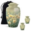 Yatskia White Rose Large Urns for Human Ashes Adult Brother, Small Funeral Urn for Adult Ashes for Sister, (Classic 10 Inch and 3 Inch) view 1