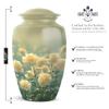 Yatskia White Rose Large Urns for Human Ashes Adult Brother, Small Funeral Urn for Adult Ashes for Sister, (Classic 10 Inch and 3 Inch) view 2