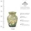 Yatskia White Rose Large Urns for Human Ashes Adult Brother, Small Funeral Urn for Adult Ashes for Sister, (Classic 10 Inch and 3 Inch) view 3