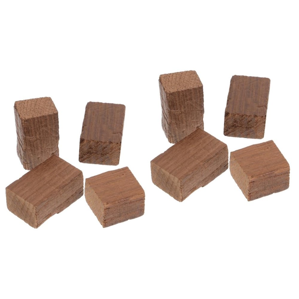 MUCKLILY 2pcs Wine Chips for Home Brewing Oak Cubes for Wine Making Natural Oak Infusion Wood Chips Rustic Design