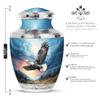SABURIAL Eagle Urn - Memorial Funeral Urns for Human Ashes Adult Female & Male - Unique Cremation Urn for Women - Urns for Ashes Adult Male - 10 Inch view 2