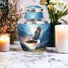 SABURIAL Eagle Urn - Memorial Funeral Urns for Human Ashes Adult Female & Male - Unique Cremation Urn for Women - Urns for Ashes Adult Male - 10 Inch view 4