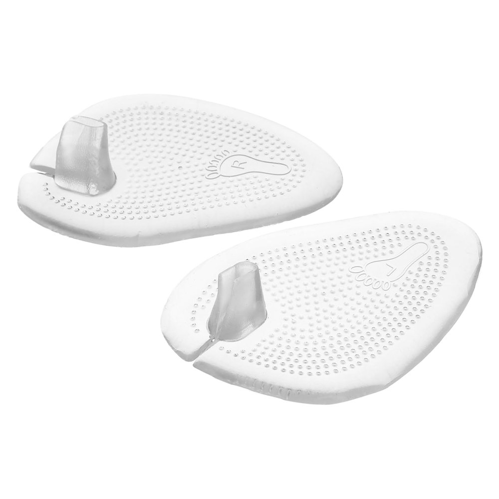 DEARMAMY 1 Pair Transparent Gel Forefoot Cushions for Durable Odorless and Skid Resistant Insoles for Women Fits All Relief for Comfortable Walking