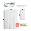 400-Pack BloominGoods Disposable Bathroom Napkins | Linen-Feel Guest Towels | Cloth-Like Hand Tissue Paper, White, 12" x 17" view 3