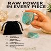 Angelite Raw Healing Crystal Stone for Prosperity | Large 1.25-2.0 Growth | Positive-Energy | Ideal for Meditation | Natural Rocks for Tumbling and DIY view 3