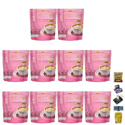 50 Sachets/Pack(750Grams) NewdayCoffee Intense Delicious Much Mellow Arabica Roasted Fruit Snack Set 10 No0614289956 By Beautygoodshop [Get Free For You Beauty Gifts]