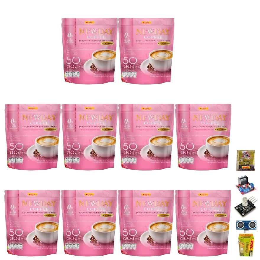 50 Sachets/Pack(750Grams) NewdayCoffee Intense Delicious Much Mellow Arabica Roasted Fruit Snack Set 10 No0614289956 By Beautygoodshop [Get Free For You Beauty Gifts]