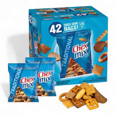 Traditional | Chex- Mix, 1.75 oz, (42 Pack) Custom Bundled by MOOCHI