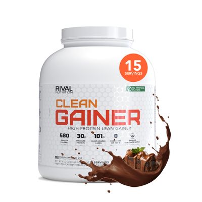 Rival Nutrition Clean Gainer Protein Powder (Chocolate Fudge, 5 lb)