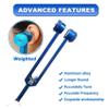 Cwmiibili 2X Chakra Tuning Fork Set for Healing,Sound Therapy,Keep Body,with Rubber Mallet,Wrench,Cleaning Cloth and Aluminum Box view 3