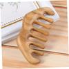WRITWAA 2Pcs Green Sandalwood Massage Comb Set Handheld Acupoint Massager for Scalp for Home Use and Relaxation Random Color view 3