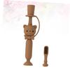 Beavorty Silicone Toothbrush Boys and Girls Safe Training Toothbrush Soft Bristles Boy Girl Oral Care Mobile Friendly Random Color view 2