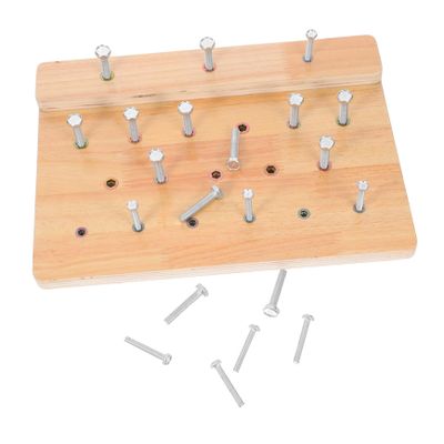 Abaodam Hand Therapy Pegboard: Wooden Hand Exercise Board for Fine Motor Skills and Hand Flexibility for Rehabilitation