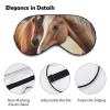 Adorable Horse Blackout Sleep Eye Mask, Ventilated Fabric, Adjustable Wearing Style, Zero Pressure Sleeping Mask Soft Skin Friendly Eyeshade for Women Men view 3