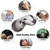 Lovely Maltese Dog Blackout Sleep Eye Mask, Ventilated Fabric, Adjustable Wearing Style, Zero Pressure Sleeping Mask Soft Skin Friendly Eyeshade for Women Men view 4