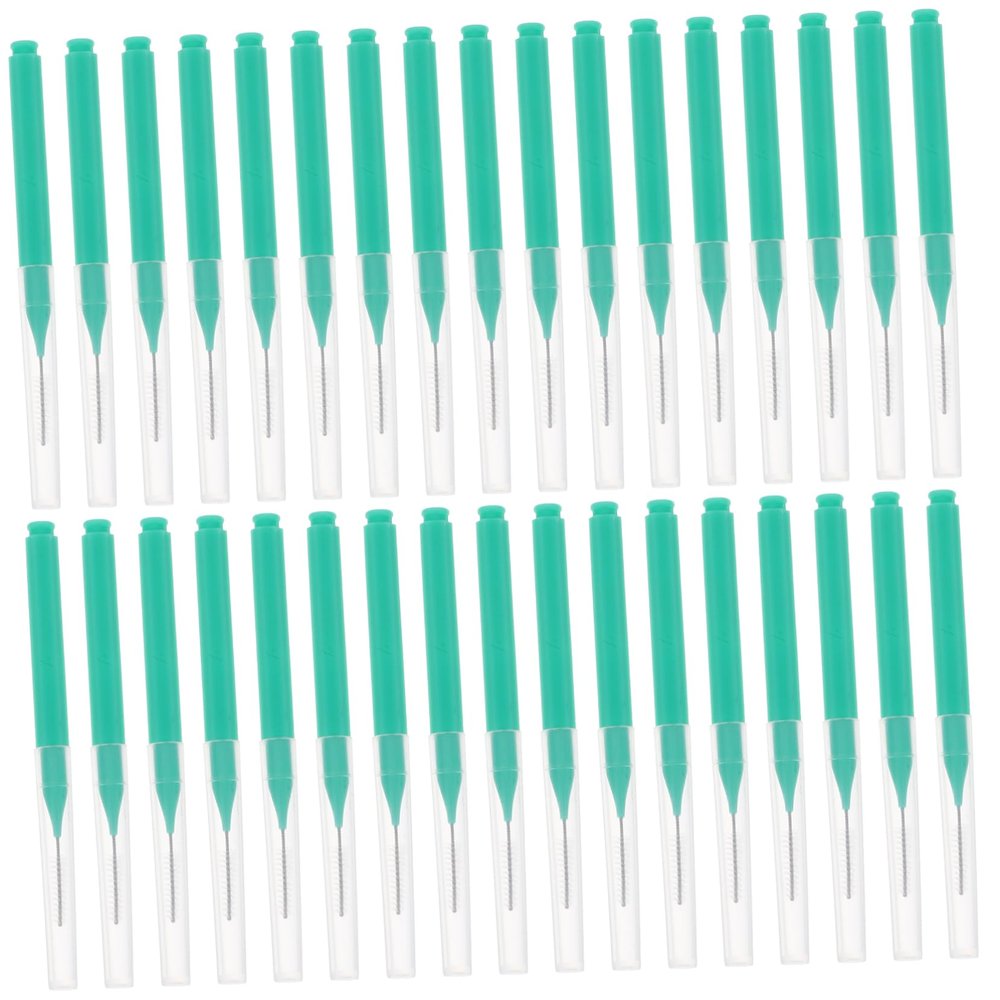 Amosfun 100Pcs Portable Interdental Brushes for Gentle Cleaning Tool Multi Functional Use for Oral Travel Friendly Design Safe Materials for Daily Care