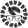 20 Pairs Eyeglass Nose Pads for Glasses - 1.0mm Ultra Thin Silicone Anti-Slip Stick On Nose pad Replacement Adhesive Nosepads for Plastic Frames Reading Glass Sunglasses view 1