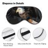 3D Bald Eagle Blackout Sleep Eye Mask, Ventilated Fabric, Adjustable Wearing Style, Zero Pressure Sleeping Mask Soft Skin Friendly Eyeshade for Women Men view 3