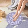 55cm Foot Massage Pad, predolo Acupressure Foot Relaxation pad Mat with Rolling Sphere Therapeutic Magnetism, TPE Round Pressure Point Pad, Portable Reflexology Mat for Home/Office/Gym, Lavender view 2