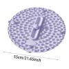 55cm Foot Massage Pad, predolo Acupressure Foot Relaxation pad Mat with Rolling Sphere Therapeutic Magnetism, TPE Round Pressure Point Pad, Portable Reflexology Mat for Home/Office/Gym, Lavender view 4