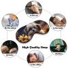 Shih Tzu Dog and Flowers Blackout Sleep Eye Mask, Ventilated Fabric, Adjustable Wearing Style, Zero Pressure Sleeping Mask Soft Skin Friendly Eyeshade for Women Men view 4