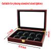 Acrosia Lighters Display Case Compatible with Zippo Display Case for Lighters Storage Collection ,Perfect Men/Dad/Husband Gift (8 Dimensions) view 3