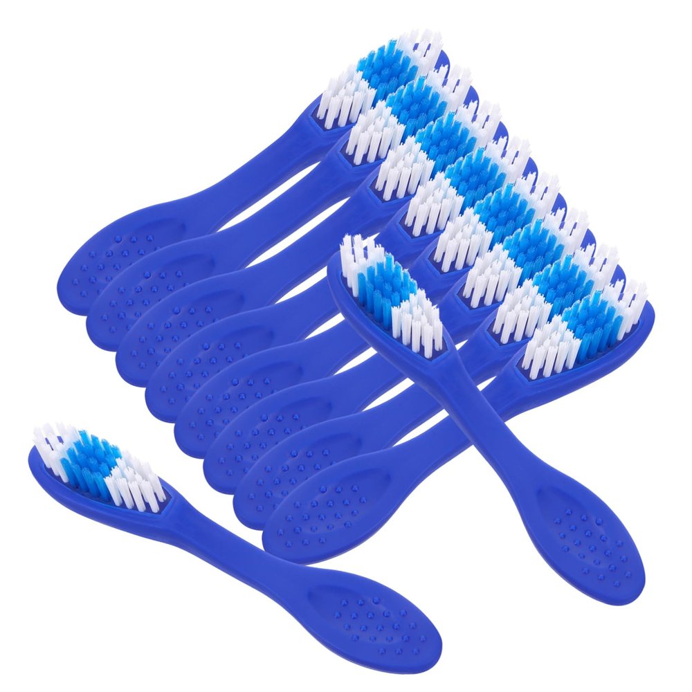 LRXIYODE 10Pcs Mini Toothbrush Compact Portable Toothbrushes for Inmates Small Handle Design for Convenient Oral Care for Travel and Daily Use