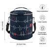 Calling All Nurses Heart Beat Large Capacity Cylindrical Camping Ice Pack, Stylish Handheld Ice Pack view 3