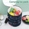 Calling All Nurses Heart Beat Large Capacity Cylindrical Camping Ice Pack, Stylish Handheld Ice Pack view 4