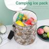 Baseballs Sports Softball Large Capacity Cylindrical Camping Ice Pack, Stylish Handheld Ice Pack view 4