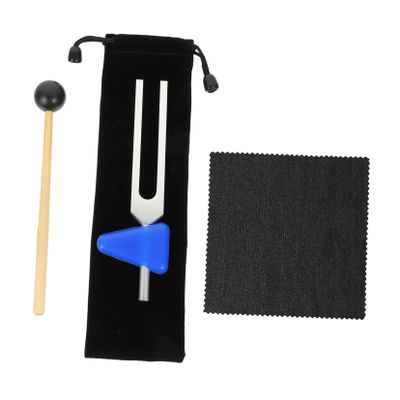 BESPORTBLE 528Hz Aluminum Alloy Tuning Fork Set for Chakra Healing Sound Therapy Stress Relief Includes Hammer and Instruction Manual