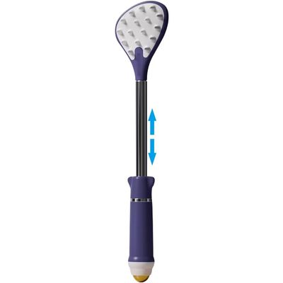 Creative Enlarged Japanese Back Scratcher, Retractable Travel Portable Massage Tool, with Magnetic Beads, Home Anti-itching Artifact(Purple Color,27-61cm*1)