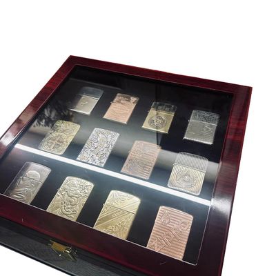 Acrosia Lighters Display Case Compatible with Zippo Display Case for Lighters Storage Collection ,Perfect Men/Dad/Husband Gift (12 Dimensions)