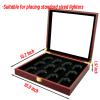 Acrosia Lighters Display Case Compatible with Zippo Display Case for Lighters Storage Collection ,Perfect Men/Dad/Husband Gift (12 Dimensions) view 2