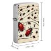 Art Ladybug Lighter Case Double-Sided Graffiti Lighter Holder - Metal Lighters Protective Cover, Universal Fit for Standard Lighters, Stylish Gift for Men & Women view 2