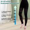 2 Pairs 20-30mmHg Compression Pantyhose for Women, Medical Graduated Compression Stockings Leggings Footless Support Compression Tights for Varicose Veins, Swelling, Edema (Black*2) view 3