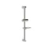 NLCKDSML Satin Nickel Shower Sliding Bar with Soap Dish view 1