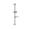 NLCKDSML Satin Nickel Shower Sliding Bar with Soap Dish view 2