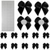 100Pcs Mini Bows,Black Ribbon Bows for Gift Wrapping,Small Bows for DIY Crafts,Gift,Sewing,Scrapbooking and Cake Wedding Birthday Christmas Party Decorations view 1