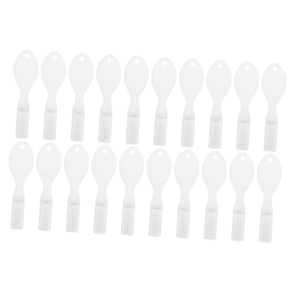 FRCOLOR 20pcs Self-harm Toothbrush Mini Small Travel Toothbrush Prison Supplies Handle