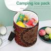 Accent Vintage Persian Large Capacity Cylindrical Camping Ice Pack, Stylish Handheld Ice Pack view 4