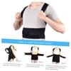 OUNONA Posture Corrector Adjustable Back Brace Support for Shoulder Alignment Clavicle Brace Breathable Design Suitable for Men and Women Black view 2